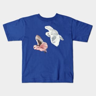 Flying owls Kids T-Shirt